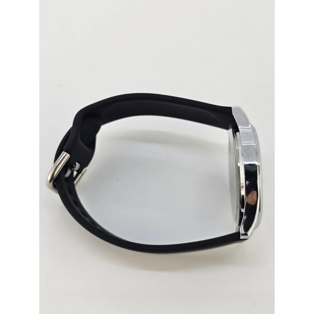 Unisex Field Analog Watch 38MM‎ Cream Dial Black Plastic Bands New Battery